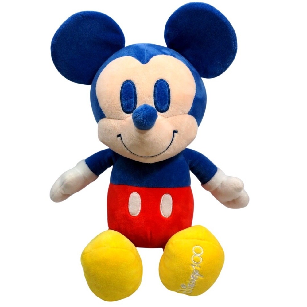 Disney 100 Mickey Mouse Plush 18" Blue‎ Red Yellow Anniversary Stuffed Toy 2023